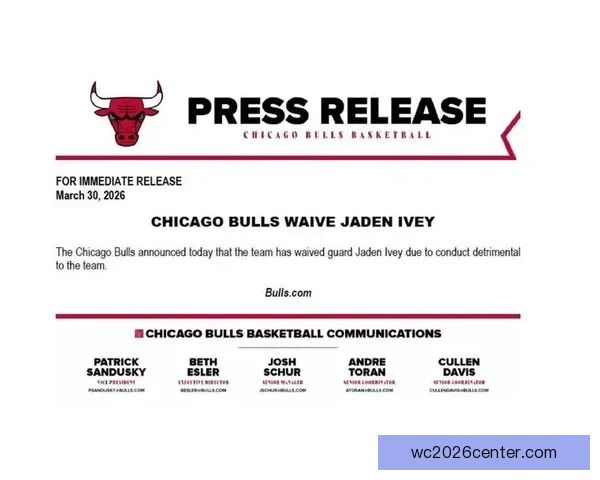 艾维被裁员细节曝光 全额领取剩余薪水 公牛球员无人惋惜